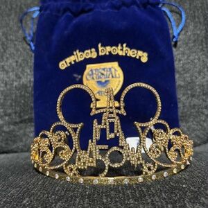 Arribas Brothers Gold Disney 50th Anniversary Tiara with Crystal Accents